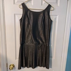 Vintage 60s flapper dress silver